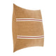 Square Accent Throw Pillow 22 Inch Cotton and Linen Chestnut Brown BM331944