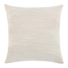 Square Accent Throw Pillow 22 Inch Ivory Cotton Brown Leather Jute BM331946