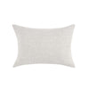 Lumbar Accent Throw Pillow 14 x 20 Ivory Belgian Linen Brown BM331947