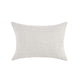 Lumbar Accent Throw Pillow 14 x 20 Ivory Belgian Linen Brown BM331947