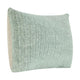 Lumbar Accent Throw Pillow 14 x 26 Green Linen Hand Knit Texture BM331950