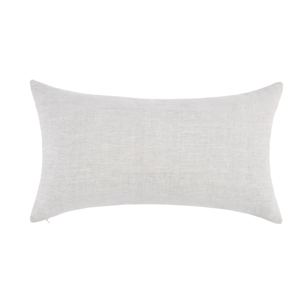 Lumbar Accent Throw Pillow 14x26 Cotton Linen Blue Watercolor Print BM331951