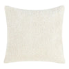 Sue Square Accent Throw Pillow, 22 Inch Ivory Cotton Blend Textured