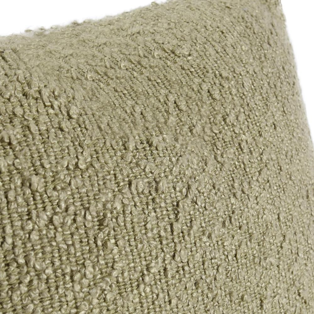 Sue Square Accent Throw Pillow 14x26 Square Cotton Blend Wheat Green BM331953