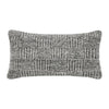 Slick Lumbar Accent Throw Pillow, 14x26, Gray Recycled Textured Fabric