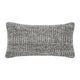 Slick Lumbar Accent Throw Pillow, 14x26, Gray Recycled Textured Fabric