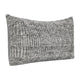 Slick Lumbar Accent Throw Pillow 14x26 Gray Recycled Textured Fabric