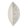 Slick Lumbar Accent Throw Pillow 14x26 Ivory Recycled Textured Fabric