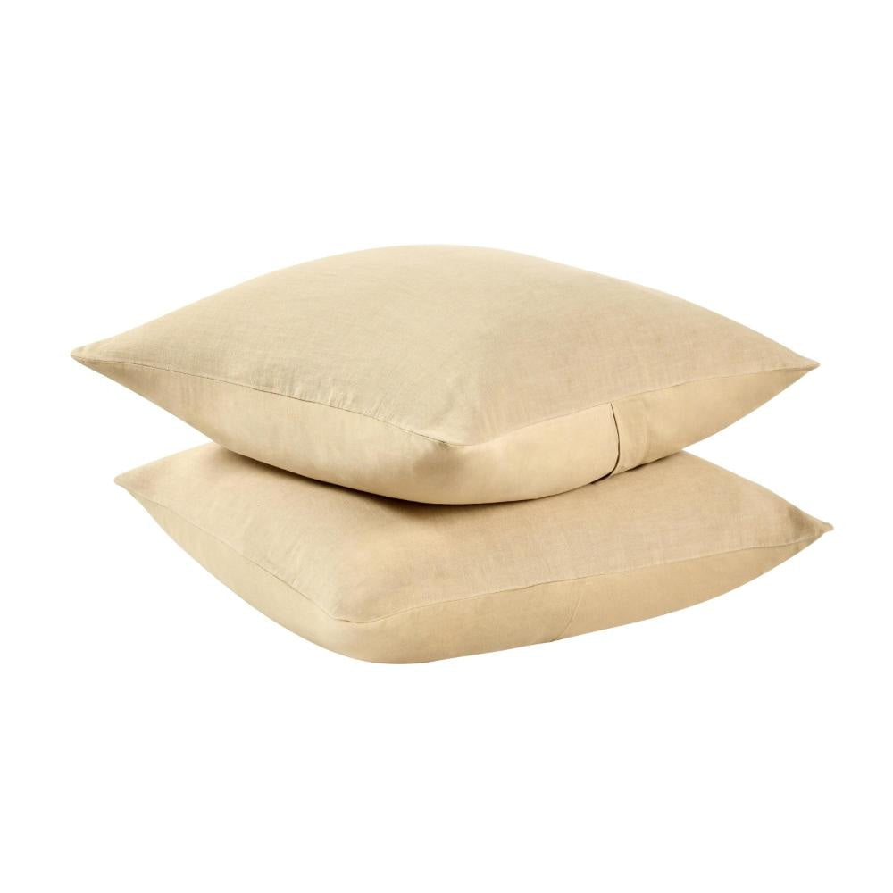 Paula Square Euro Pillow Sham Amber Soft Stone Washed Hemp 26 Inch BM331962