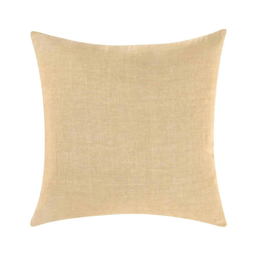 Paula Square Euro Pillow Sham, Amber Soft Stone Washed Hemp, 26 Inch