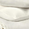 Paula 3 Piece King Duvet Set Ivory Soft Stone Washed Hemp Cotton BM331964