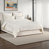 Paula King Size Duvet, Ivory Extra Soft Stone Washed Hemp and Cotton
