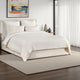 Paula King Size Duvet, Ivory Extra Soft Stone Washed Hemp and Cotton
