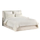 Paula Queen Size Duvet, Ivory Extra Soft Stone Washed Hemp and Cotton