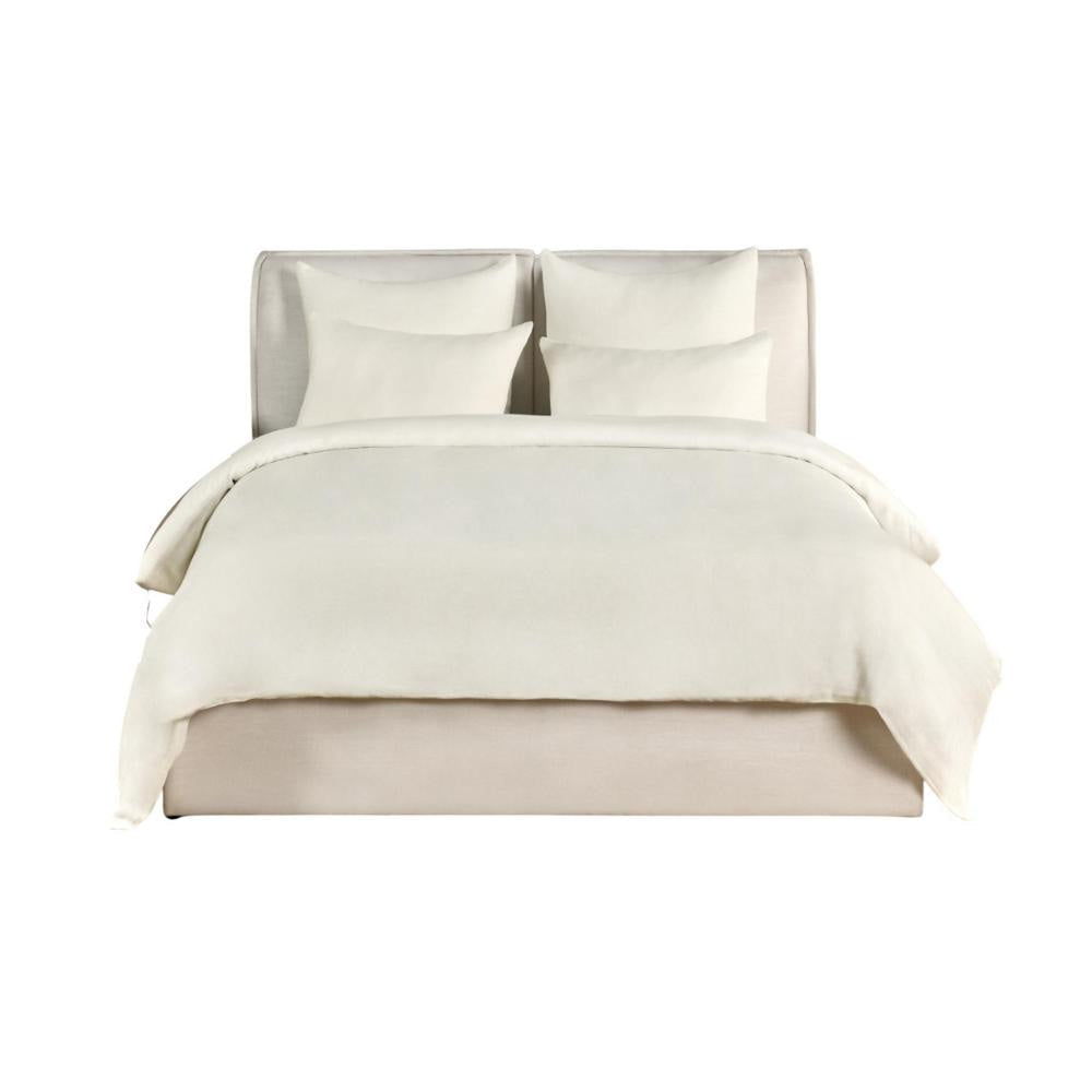 Paula Queen Size Duvet Ivory Extra Soft Stone Washed Hemp and Cotton BM331967
