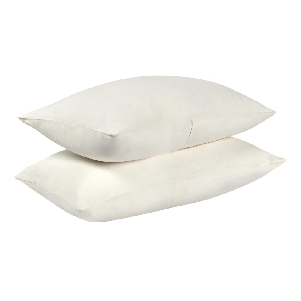 Paula Lumbar King Pillow Sham Soft Ivory Stone Washed Hemp 20x36 BM331968