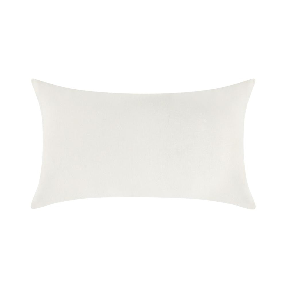 Paula Lumbar King Pillow Sham, Soft Ivory Stone Washed Hemp, 20x36