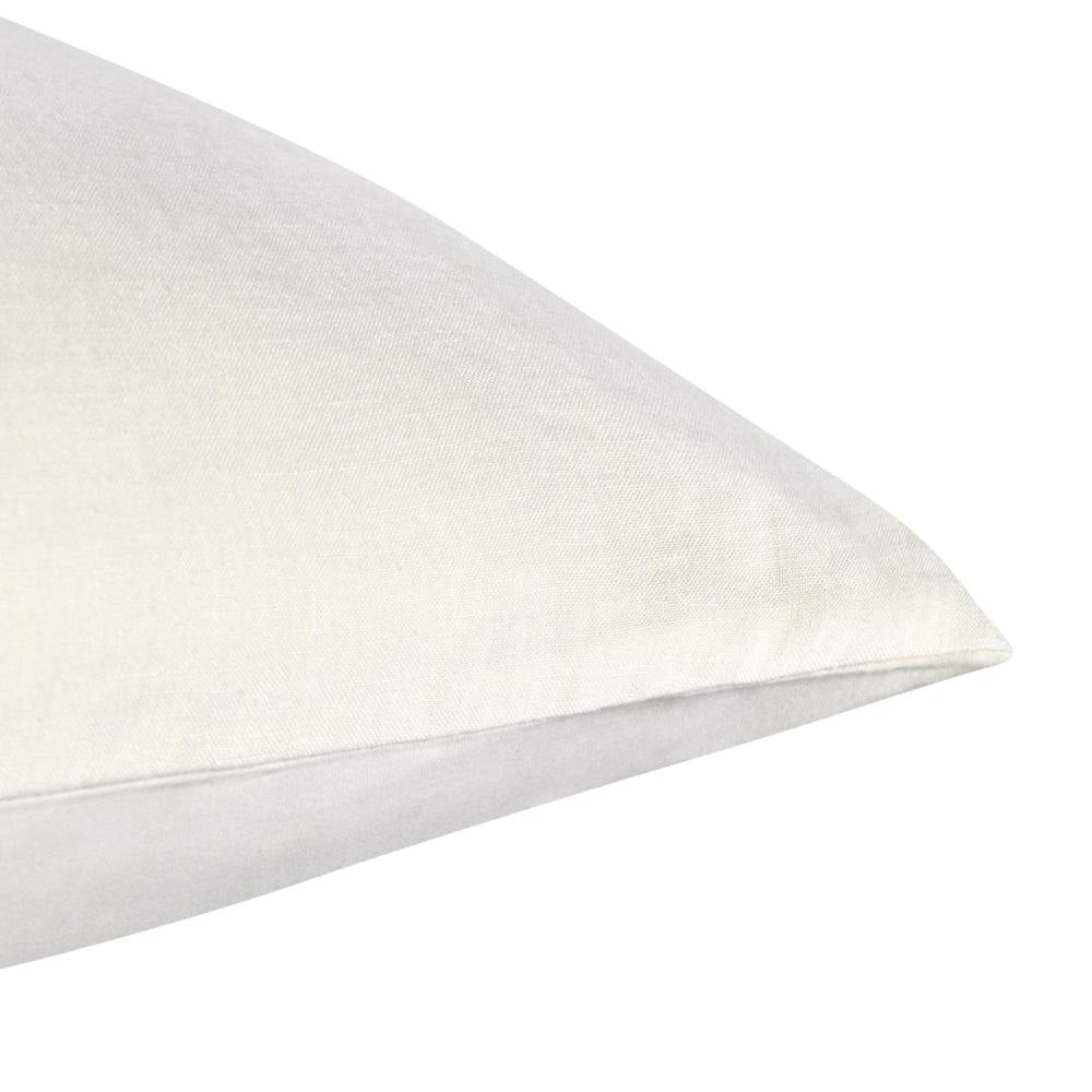Paula Square Euro Pillow Sham Soft Ivory Stone Washed Hemp 26 Inch BM331969