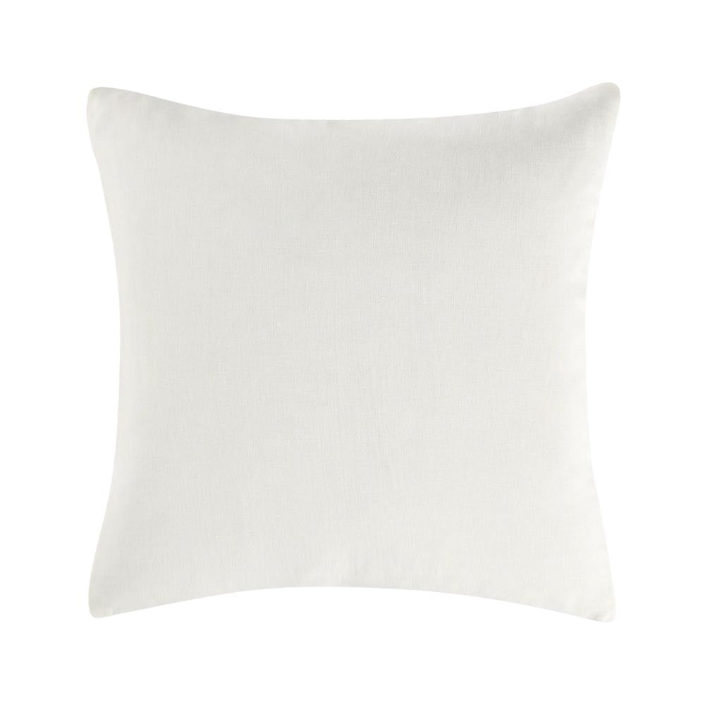 Paula Square Euro Pillow Sham, Soft Ivory Stone Washed Hemp, 26 Inch