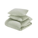 Savi 3 Piece King Size Duvet Set Sage Green Linen Cotton and Cashmere BM331971