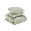 Savi 3 Piece Queen Duvet Set Sage Green Linen Cotton and Cashmere BM331972