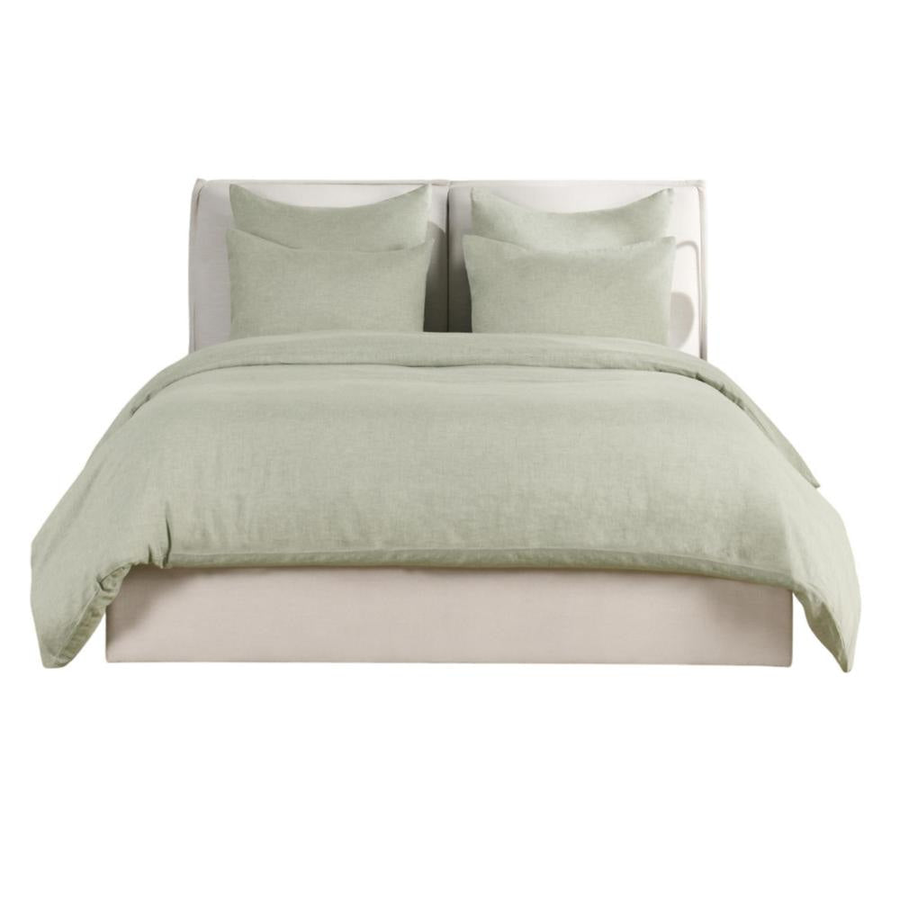 Savi Queen Size Duvet Sage Green Linen Cotton and Cashmere Fabric BM331974