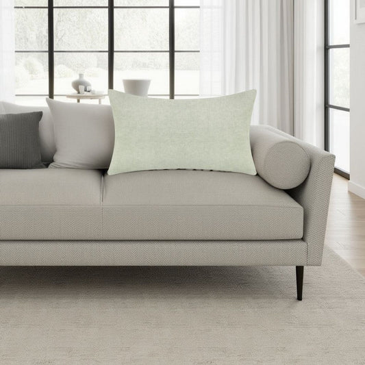 Savi Lumbar King Pillow Sham, Sage Linen, Cotton, Cashmere, 20x36