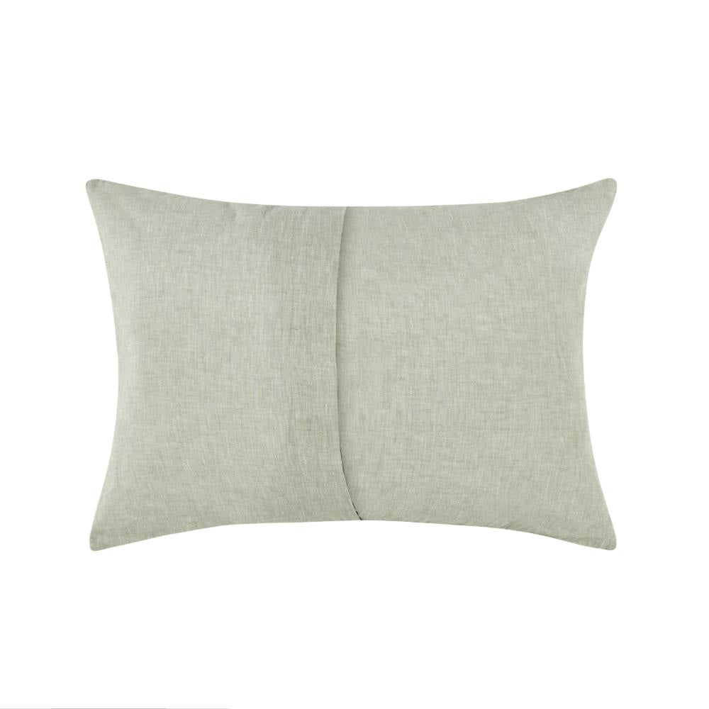 Savi Standard Pillow Sham Sage Green Linen Cotton Cashmere 20x26 BM331977