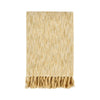 Avu Throw Blanket, 50x70 Yellow Cotton and Polyester, Knotted Tassels