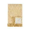 Avu Throw Blanket 50x70 Yellow Cotton and Polyester Knotted Tassels