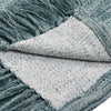 Avu Throw Blanket 50x70 lue Cotton and Polyester Knotted Tassels