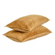 Romie Lumbar King Pillow Sham Honey Gold Rayon Velvet Cotton 20x36 BM331983