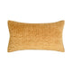 Romie Lumbar King Pillow Sham, Honey Gold Rayon Velvet, Cotton, 20x36