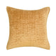 Romie Square Euro Pillow Sham, Honey Gold Rayon Velvet, Cotton 26 Inch