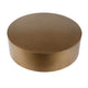 Rano Coffee Table 40 Inch Round Brass Iron Top Modern Drum Shape
