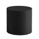 Rano Side End Table 19 Inch Black Round Iron Top Modern Drum Shape BM331992