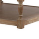Xena Coffee Table 36 Inch Tufted Frost Gray Upholstery Solid Wood BM331996