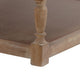 Xena Coffee Table 36 Inch Tufted Natural White Upholstery Solid Wood BM331997