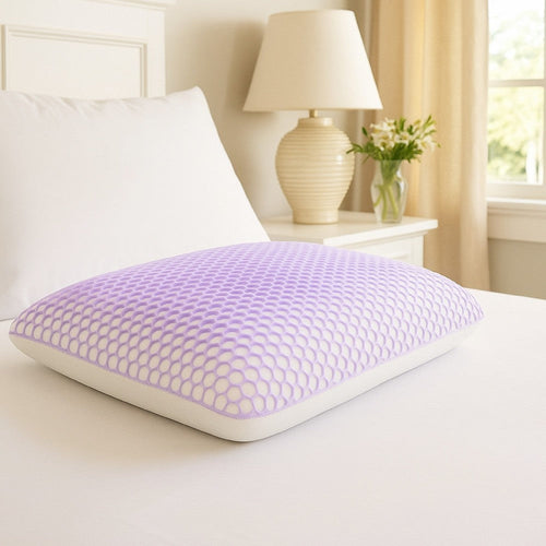 Gers Pillow, Dense Memory Foam and TPE Support, Ergonomic Shape 15x25