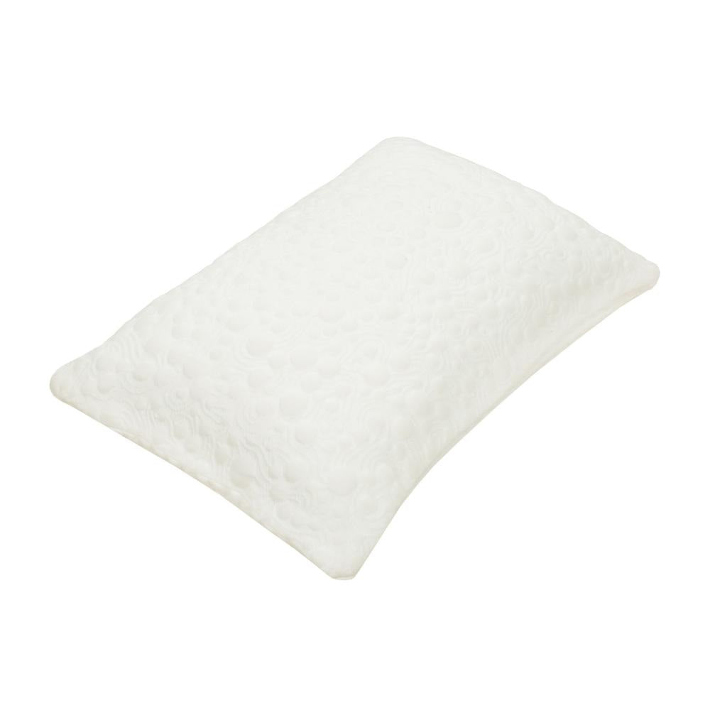 Tic Standard Pillow, Supportive Shredded Memory Foam, Polyester Cover