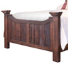 Bry Queen Size Bed Classic Dark Brown Rustic Mango and Pine Wood