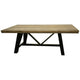 Ross Dining Table Rich Brown Black Mango Wood Rectangular 78 Inch BM332036