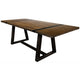 Ross Dining Table Rich Brown Black Mango Wood Rectangular 78 Inch BM332036