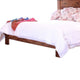 Umey California King Size Bed Cinnamon Brown Parota Mango Wood