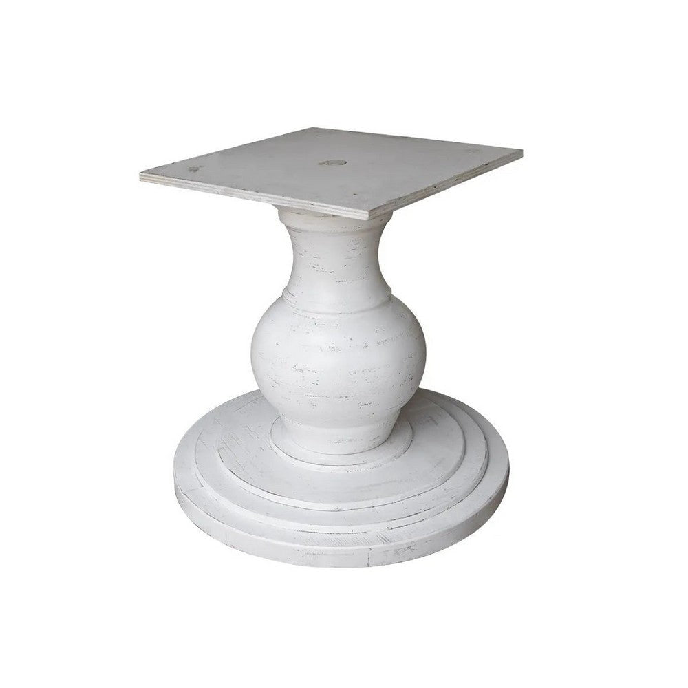 Ria Dining Table Brown and White Pine and Mango Wood 59 Inch Round BM332075