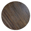 Ria Dining Table Brown and White Pine and Mango Wood 59 Inch Round BM332075