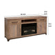 Umey TV Console with Electric Fireplace Remote 70 Inch Medium Brown BM332130