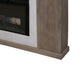 Umey TV Stand Mantel with Electric Fireplace Remote 57 Inch Brown BM332132