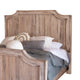 Genie King Size Bed Classic Rustic Style Sand Brown Solid Mango Wood
