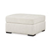 Ashley Akon Oversized Ottoman Modern Plush Ivory Polyester 39 Inch Square BM332156